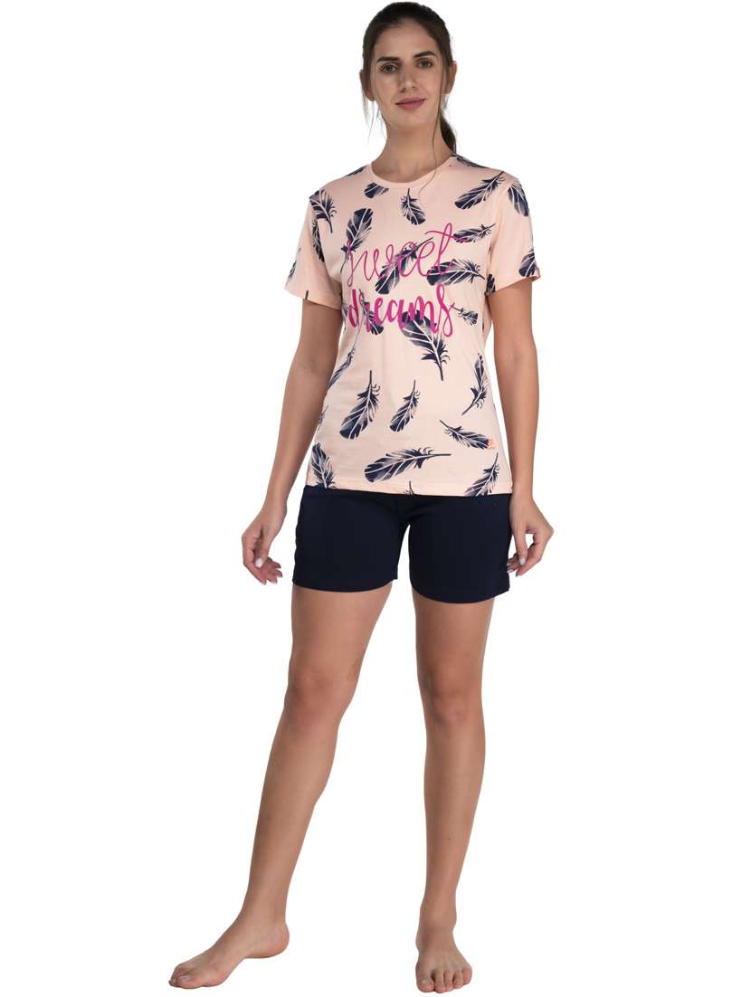 women nightwear shorts set