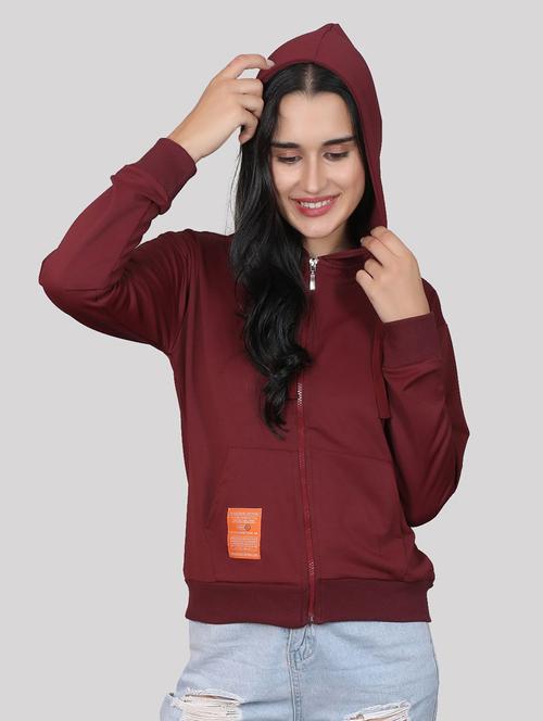 women hooded neck long sleeves sweatshirts - 20961870 - Standard Image - 0