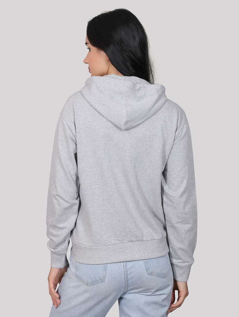 women hooded neck long sleeves sweatshirts - 20961871 -  Standard Image - 3