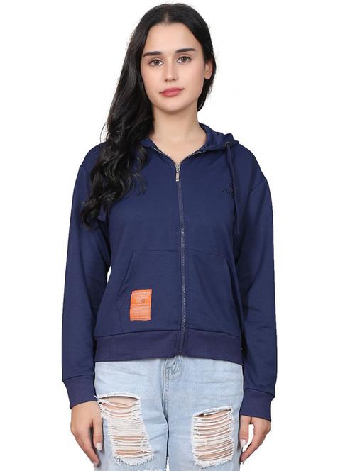 women hooded neck long sleeves sweatshirts - 20961872 - Standard Image - 0