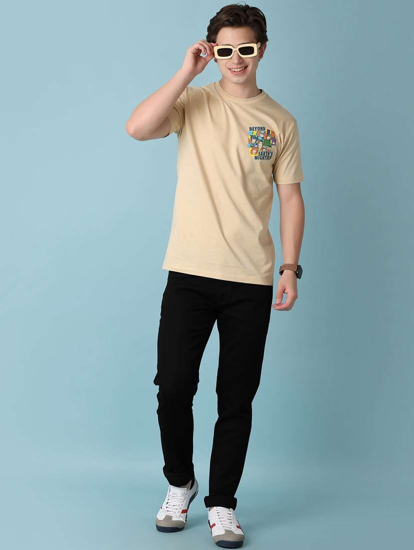 men back print short sleeve t-shirt - 20962345 -  Standard Image - 3