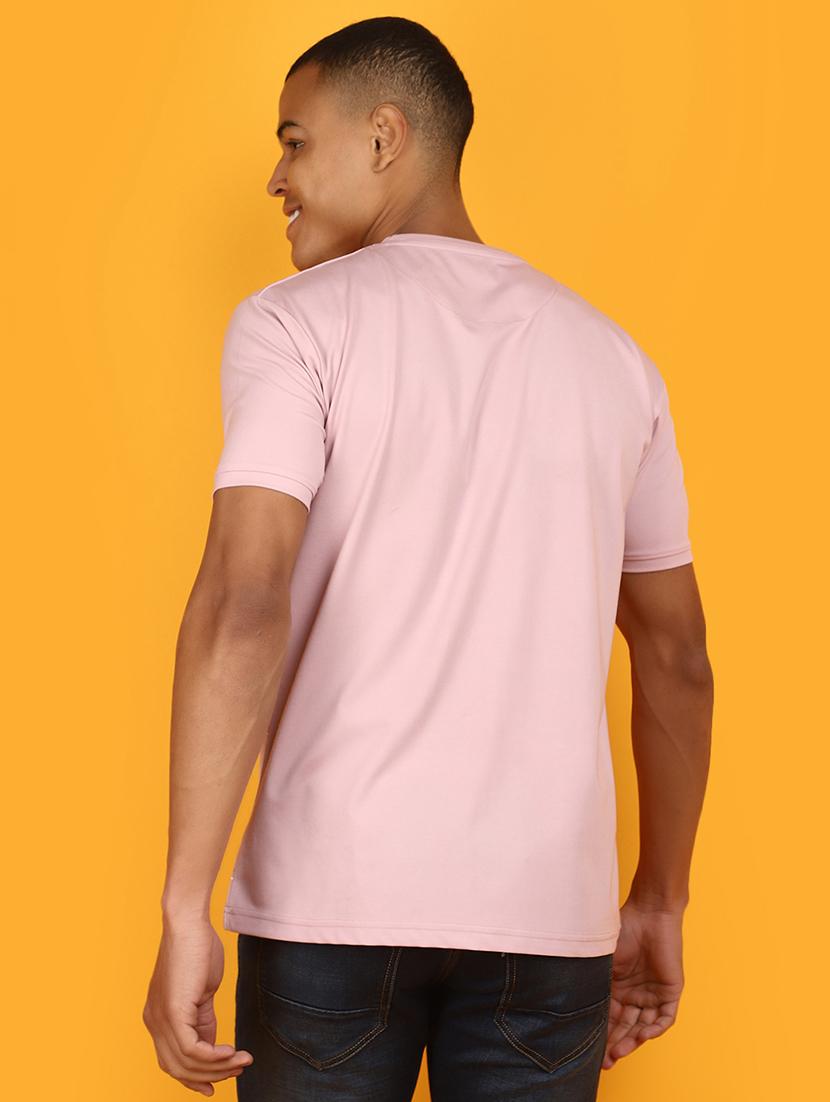 men round neck front print cotton t-shirt - 20962391 - Standard Image - 3