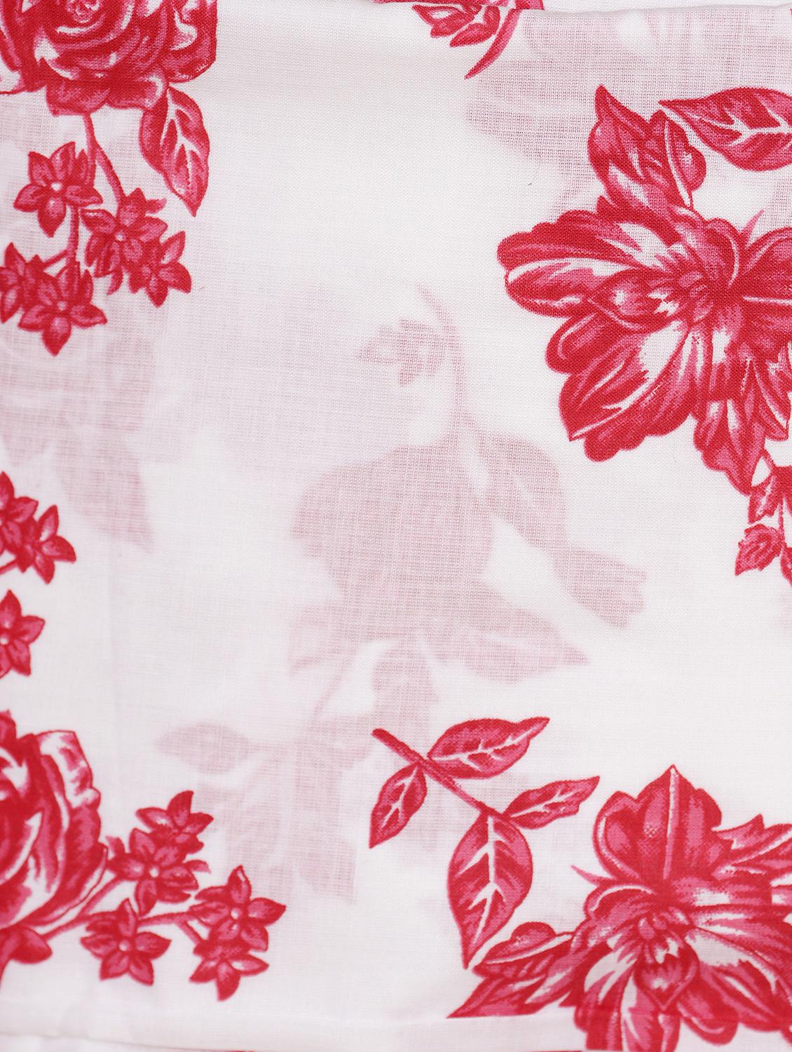 red printed unstitched suits - 20962631 - Standard Image - 3