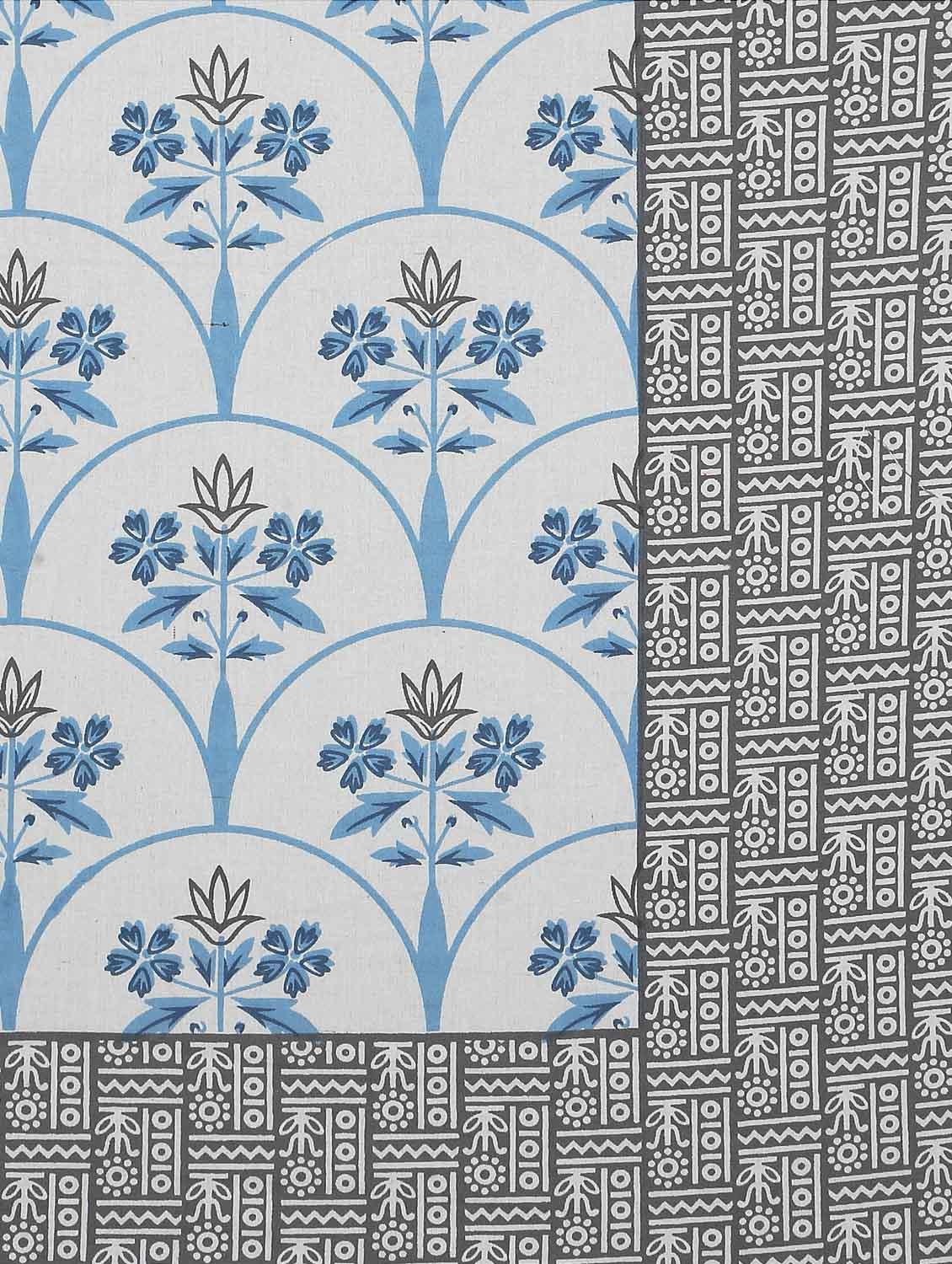 texstylers cotton floral print jaipuri 90 x100 inches queen size bedsheet with 2 pillow covers - 20962788 - Standard Image - 5