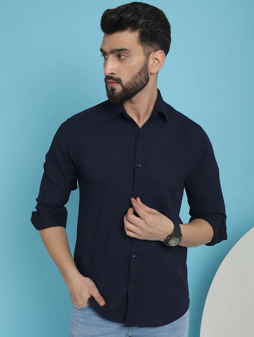 men collared long sleeve casual shirt - 20962812 - Zoom Image - 0