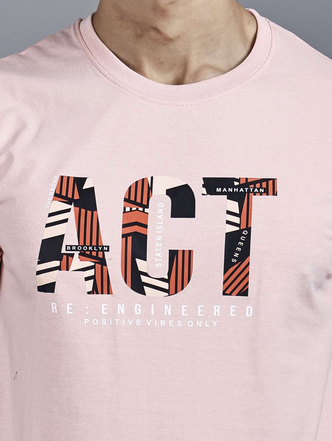pink chest print detailed t-shirt & shorts set - 20962814 -  Standard Image - 5