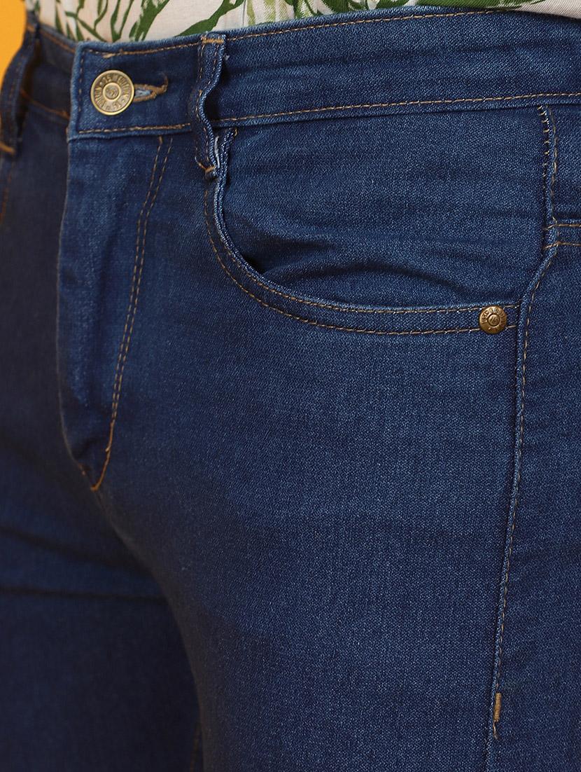 men mid rise plain denim jeans - 20965326 - Standard Image - 3