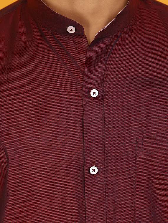 men solid long sleeve formal shirt - 20965377 -  Standard Image - 5