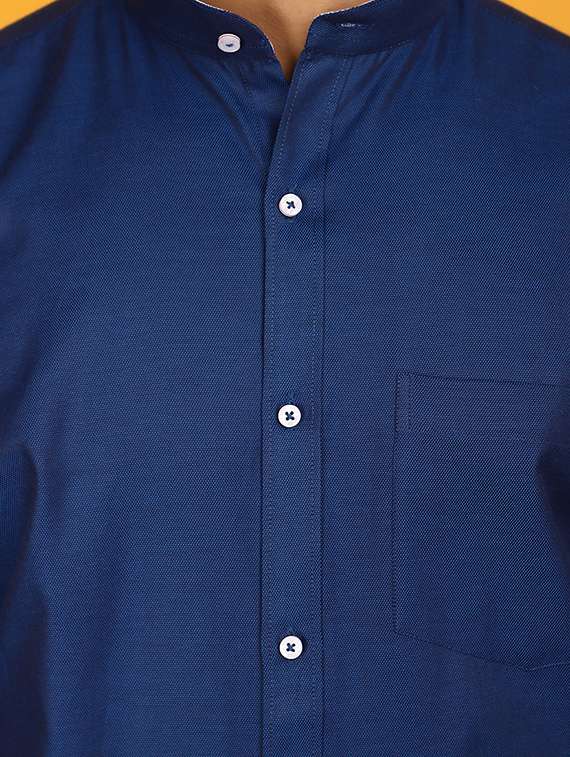 men solid long sleeve formal shirt - 20965378 -  Standard Image - 5