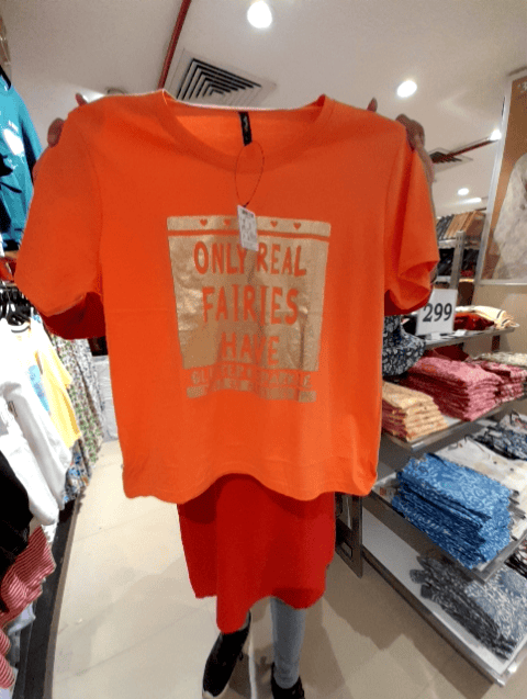 orange single jersey tshirt - 20965381 -  Zoom Image - 0