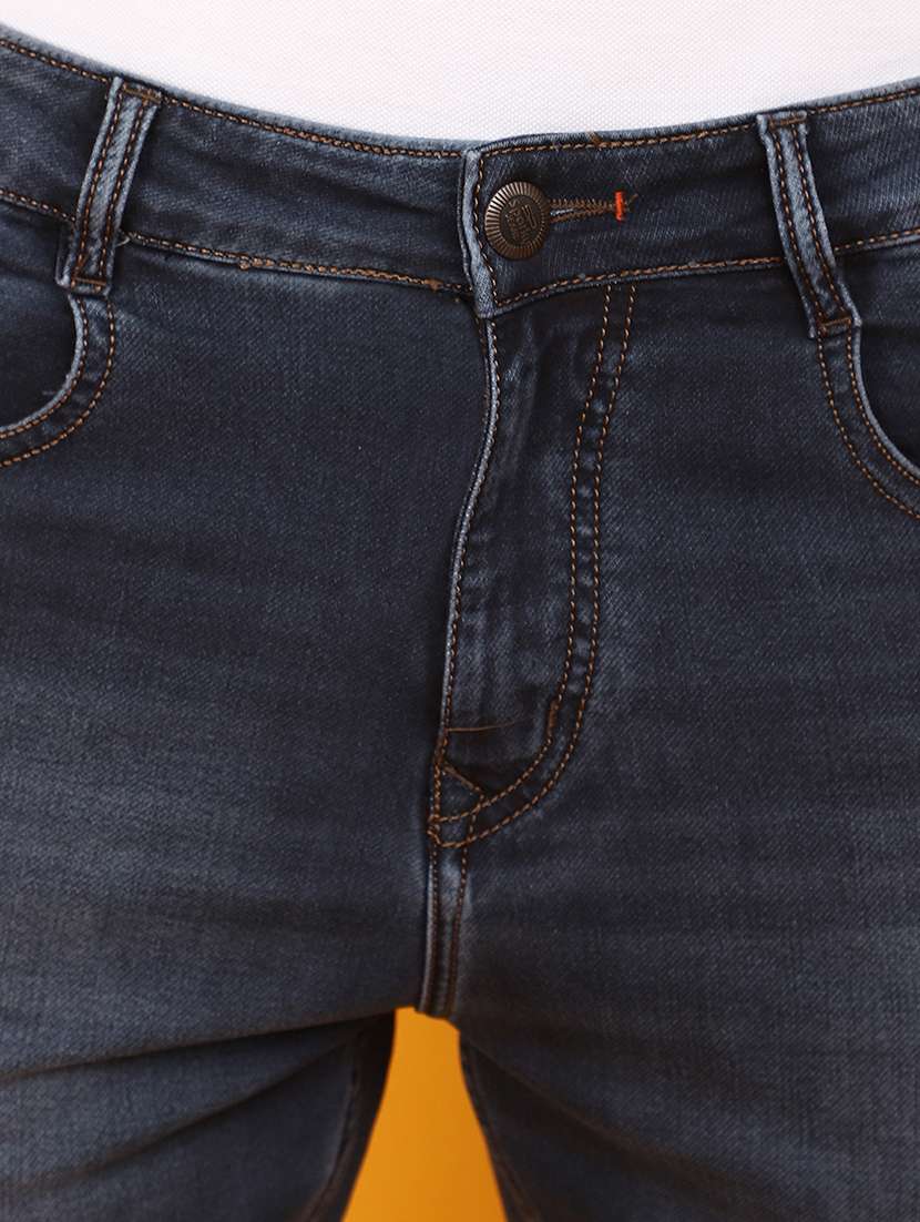 men mid rise washed denim jeans - 20965394 -  Standard Image - 3