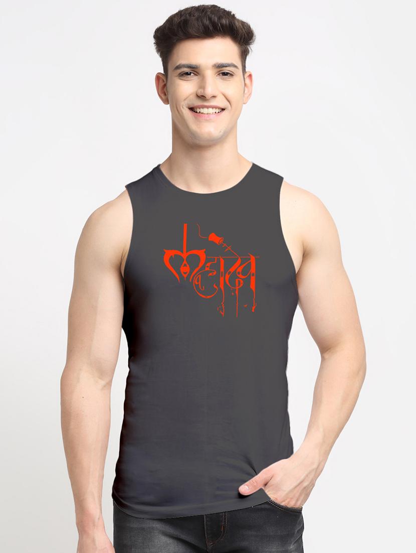 men typographic printed vest - 20965737 - Zoom Image - 0