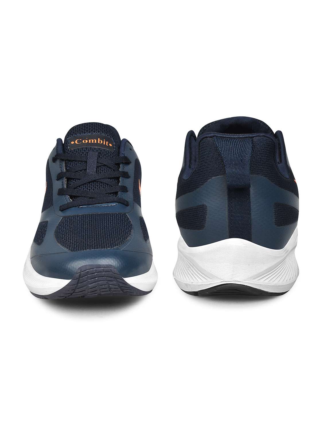 solid navy blue detailed lace up sports shoes - 20965824 -  Standard Image - 3
