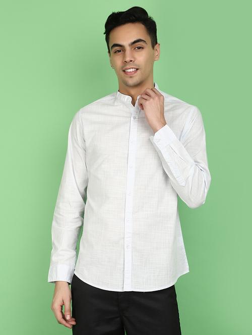 men solid casual shirt - 20965844 - Standard Image - 0