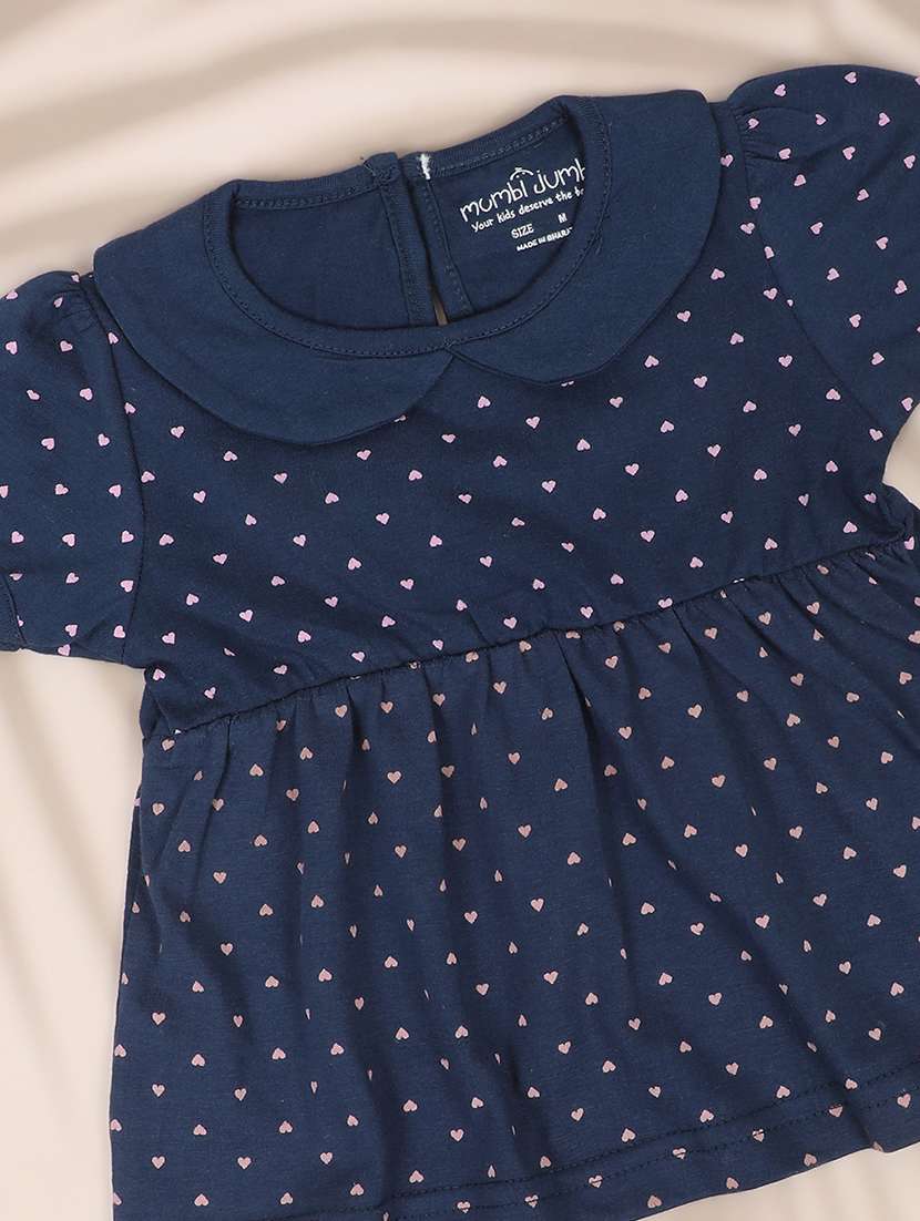 kids navy blue printed frock - 20965852 -  Standard Image - 3