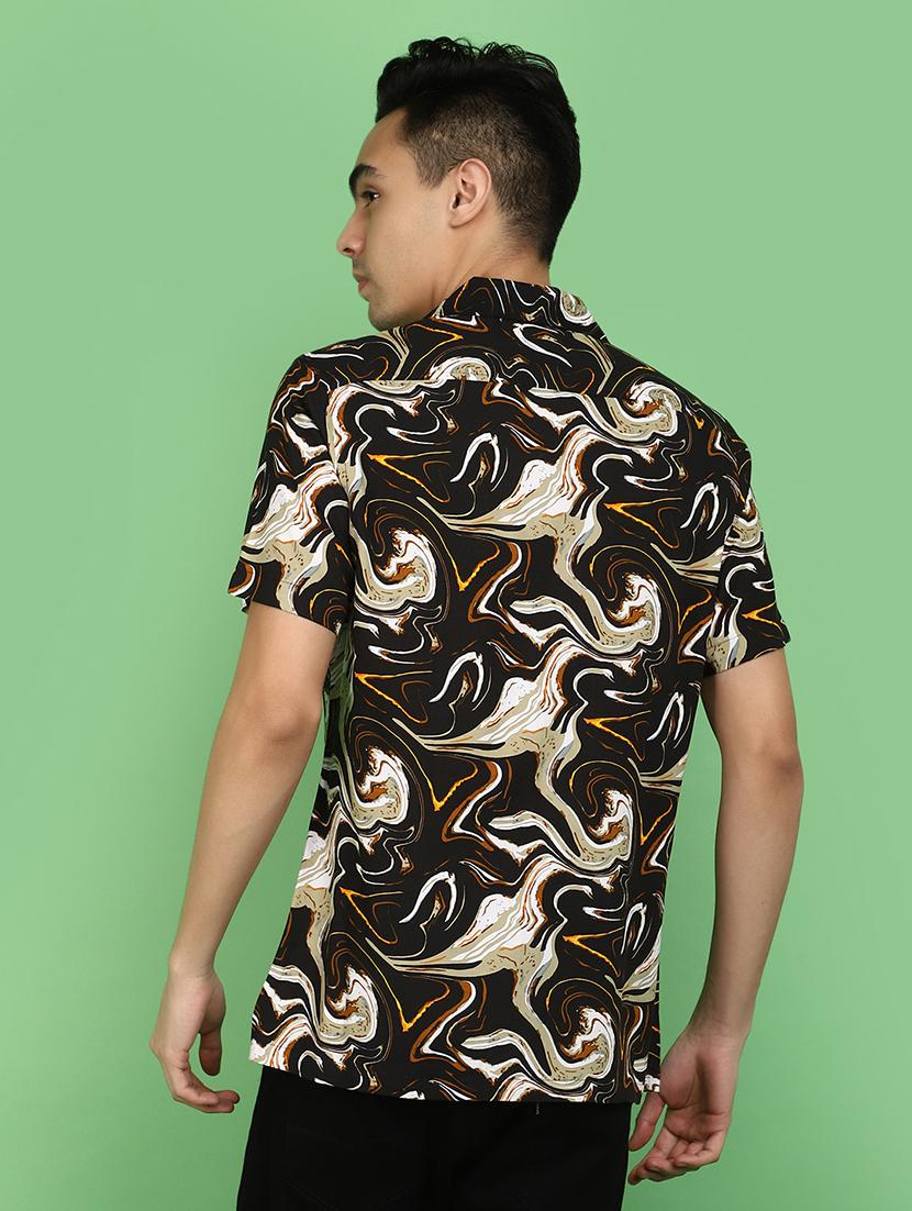 abstract printed casual shirt - 20965882 - Standard Image - 3