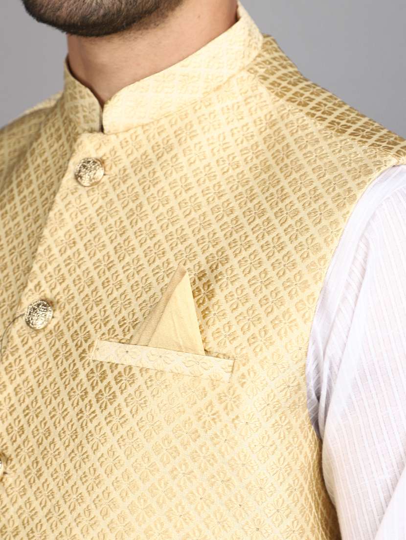 men mandarin neck nehru jacket - 20965897 -  Standard Image - 5