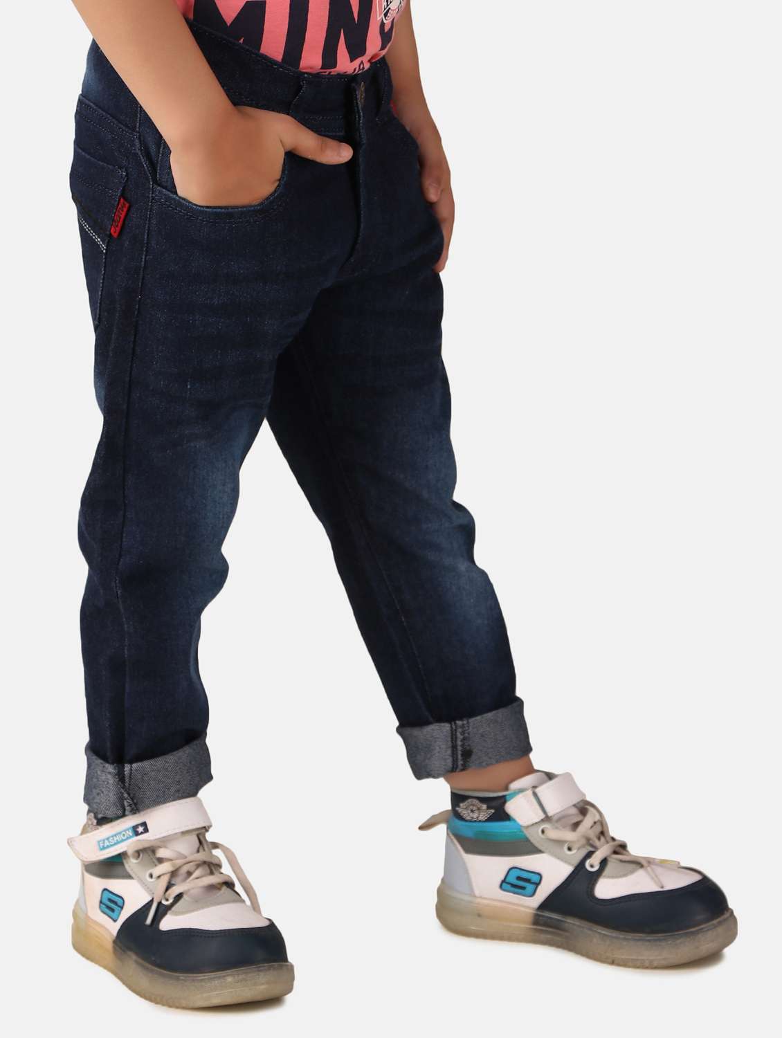 boys slim fit denim washed jeans