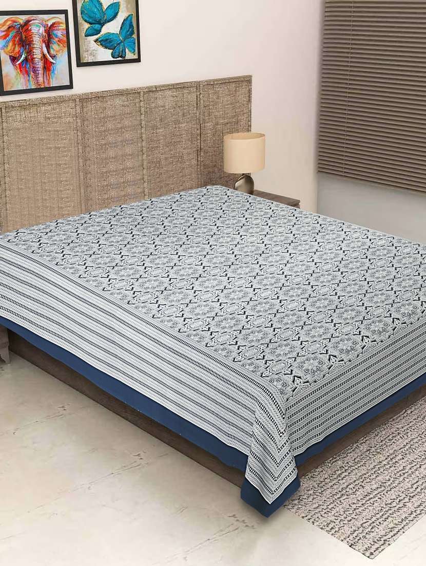 texstylers pure cotton printed jaipuri 60 x 90 inches single bedsheet - 20968107 - Zoom Image - 0