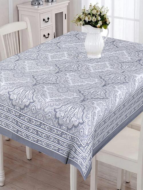texstylers cotton 280 tc printed 60 x 90 inches 6 seater dining table cloth - 20968157 - Standard Image - 0