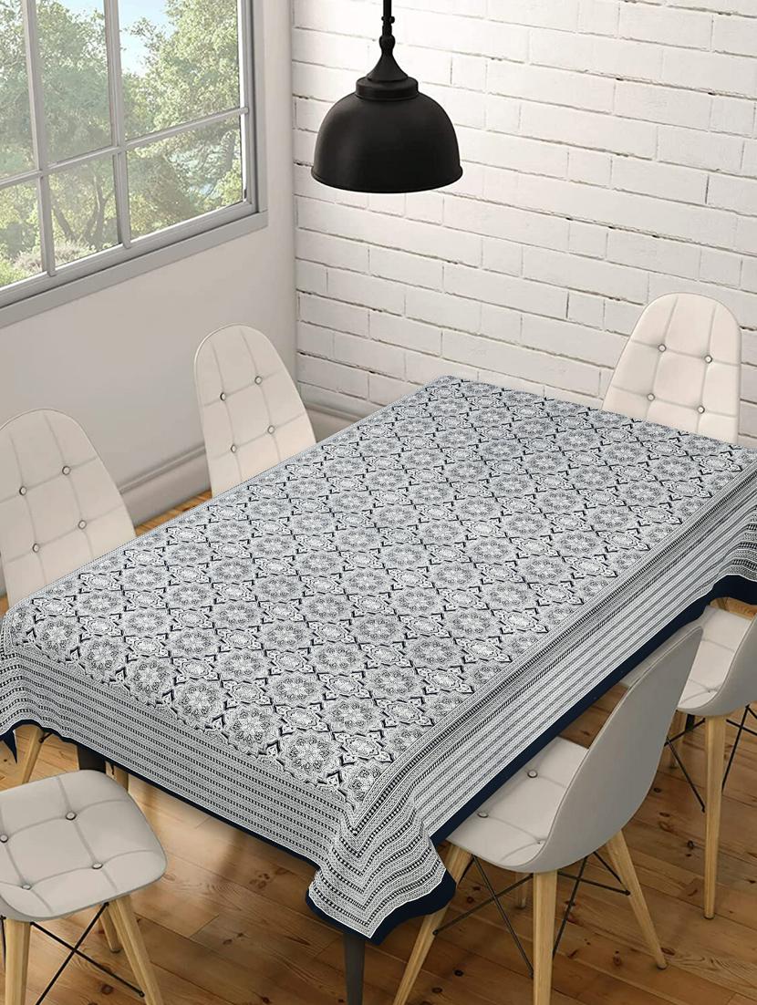 texstylers cotton 280 tc printed 60 x 90 inches 6 seater dining table cloth - 20968202 - Zoom Image - 0