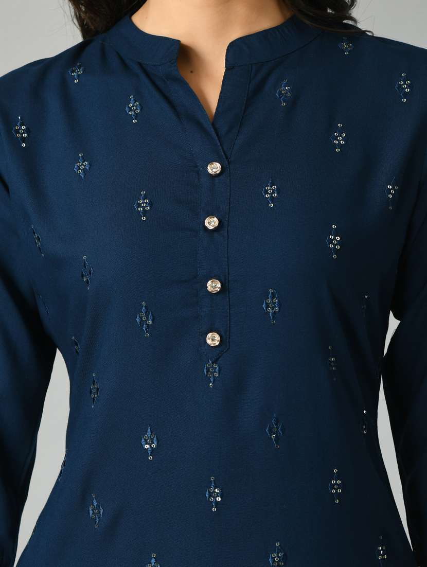 women embroidered rayon suit set - 20968625 -  Standard Image - 5