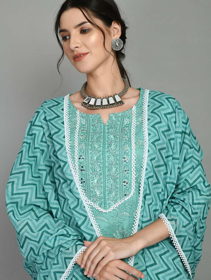 women three quarter sleeve suit set - 20968648 -  Standard Image - 3