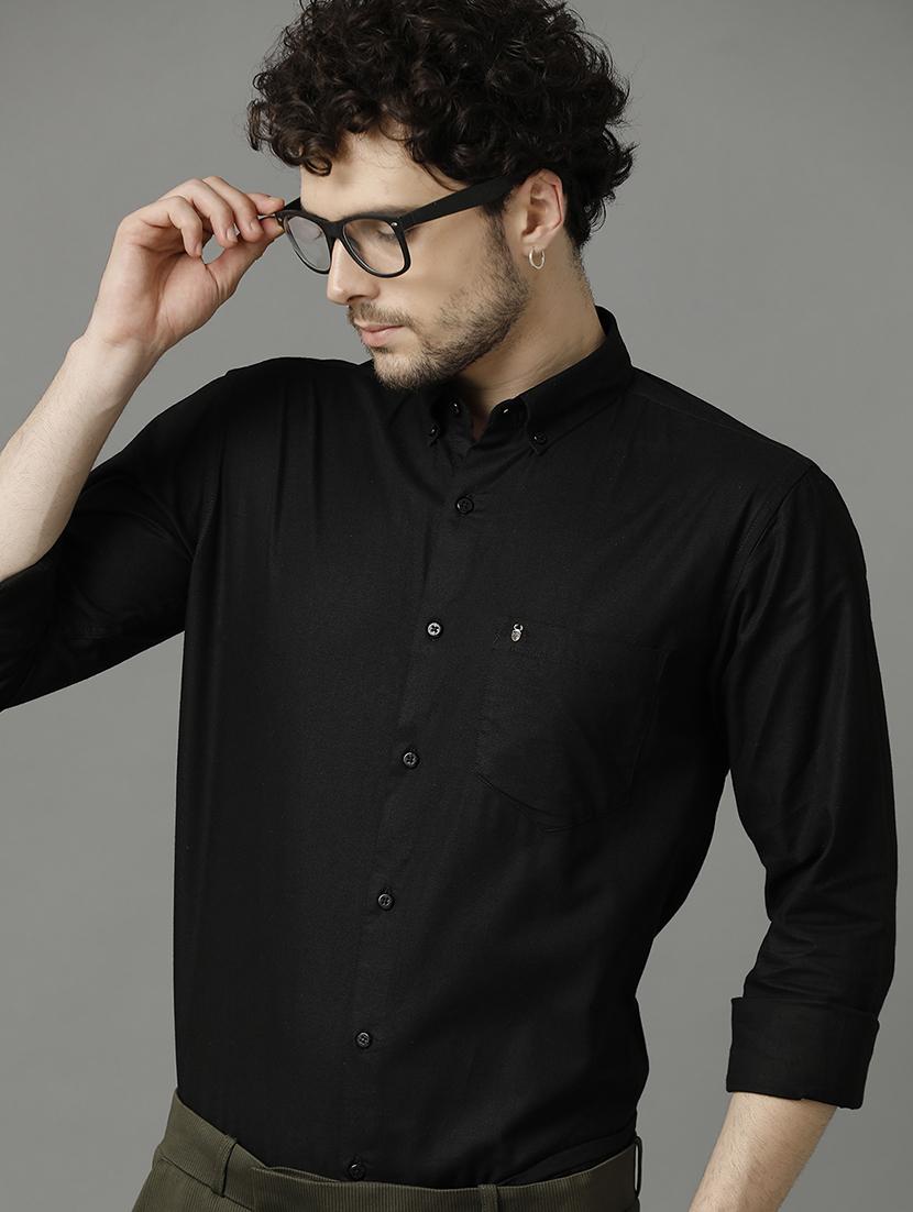 men black solid formal shirt - 20968697 - Zoom Image - 0
