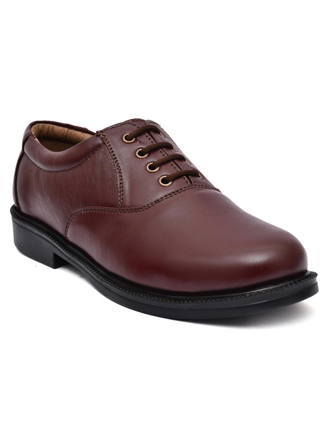 brown leather laceup oxfords - 20968801 - Zoom Image - 0