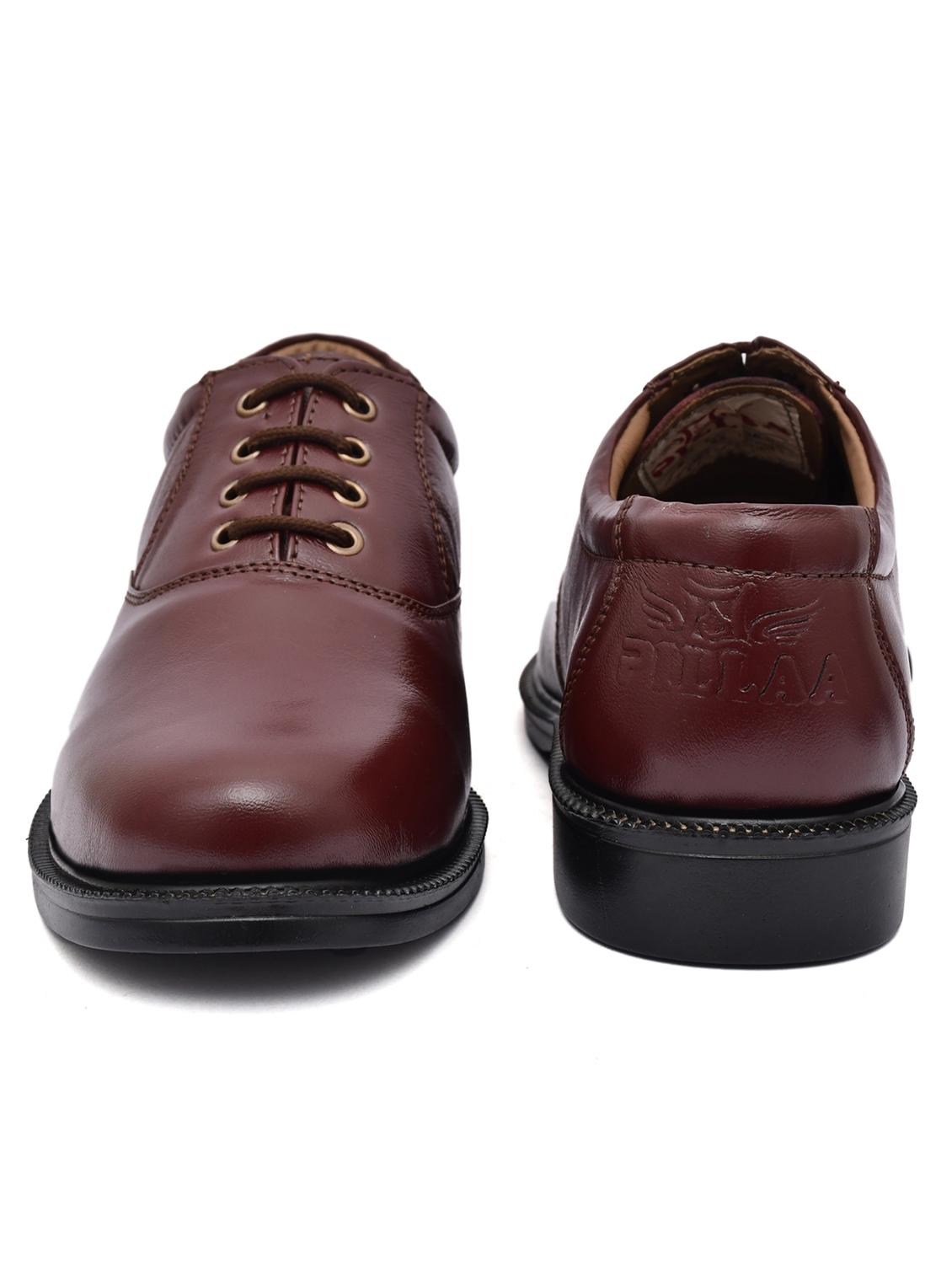 brown leather laceup oxfords - 20968801 - Standard Image - 3