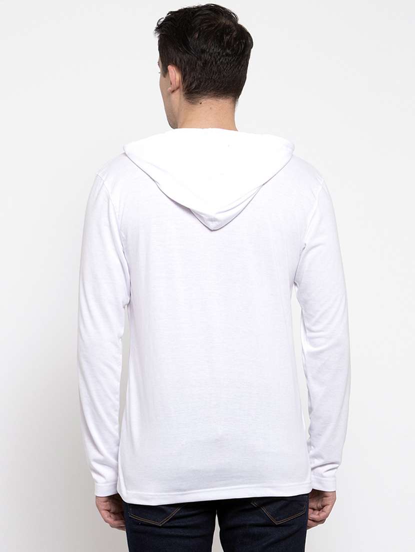 men hood neck chest printed t-shirt - 20968866 - Standard Image - 3