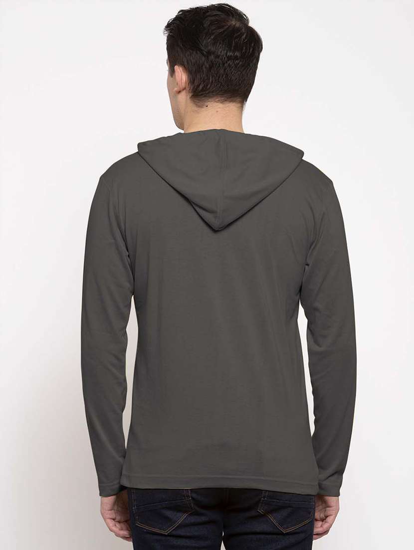 men hood neck chest printed t-shirt - 20968872 - Standard Image - 3