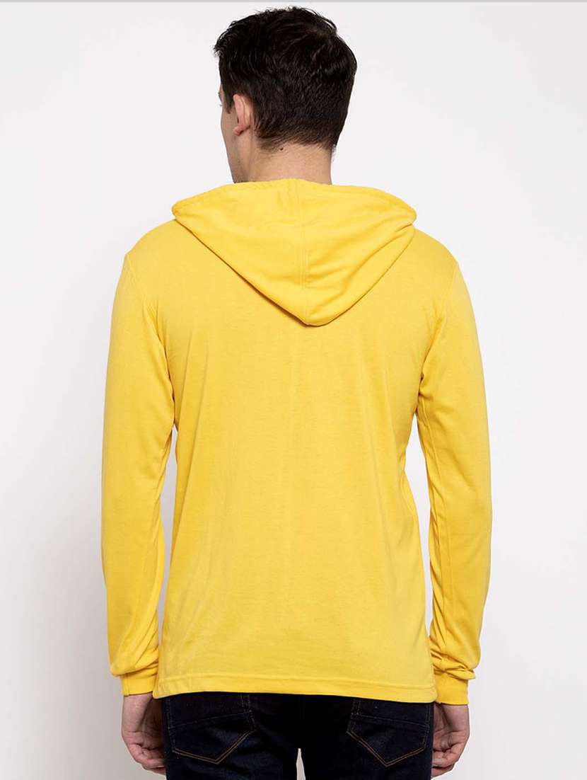 men hood neck chest printed t-shirt - 20968875 - Standard Image - 3