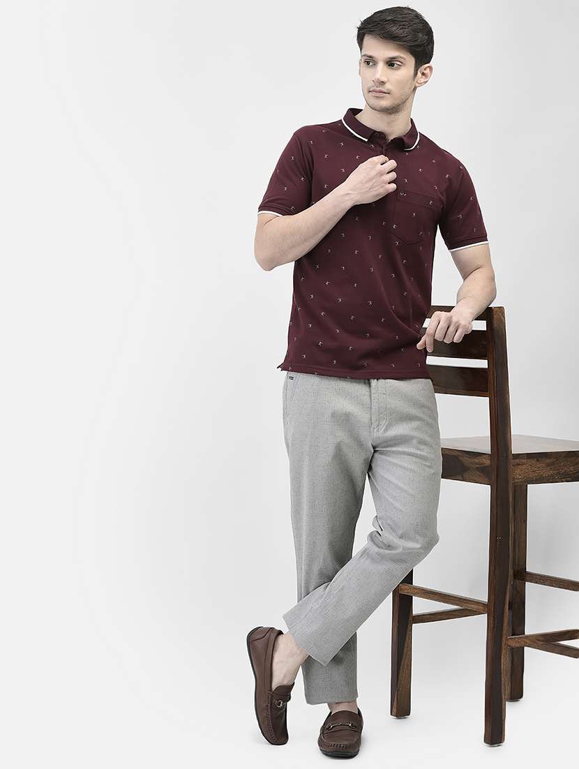 men polo neck printed t-shirt - 20969108 -  Standard Image - 3