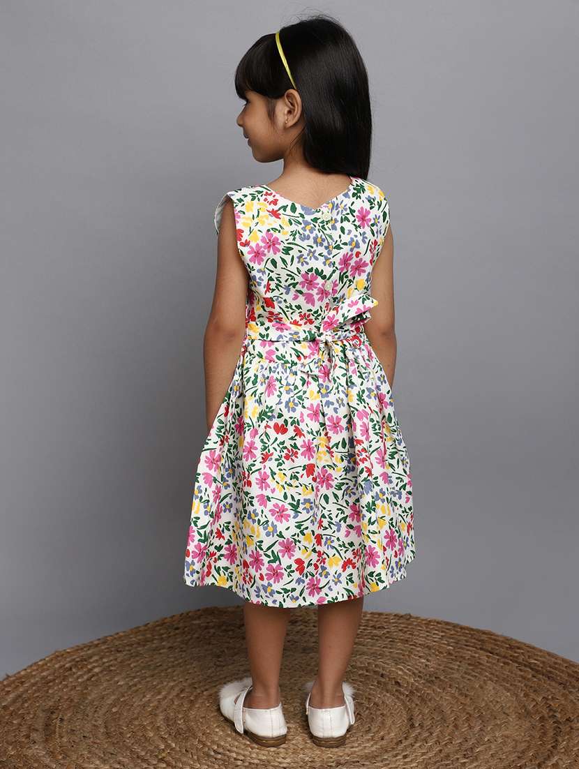 girls floral printed cotton frock - 20969611 -  Standard Image - 3