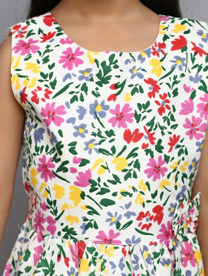 girls floral printed cotton frock - 20969611 -  Standard Image - 5