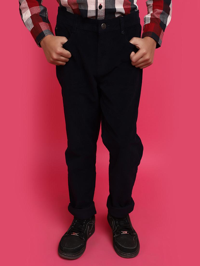 boys plain cotton blend slim fit jeans - 20969625 -  Zoom Image - 0