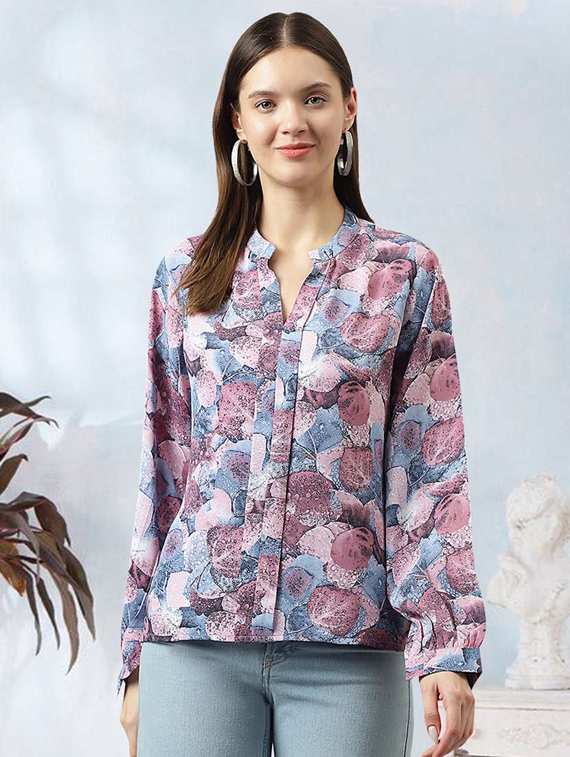 women multicolored printed straight top - 20969750 - Zoom Image - 0