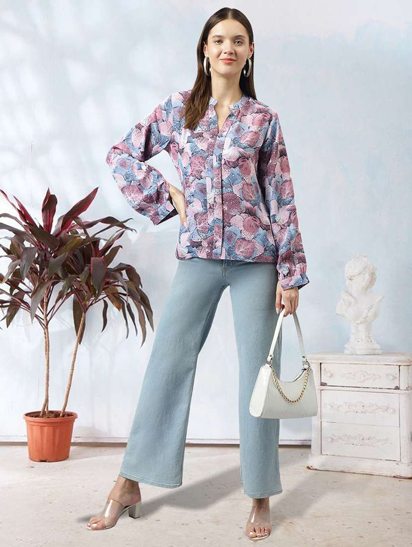 women multicolored printed straight top - 20969750 - Standard Image - 3