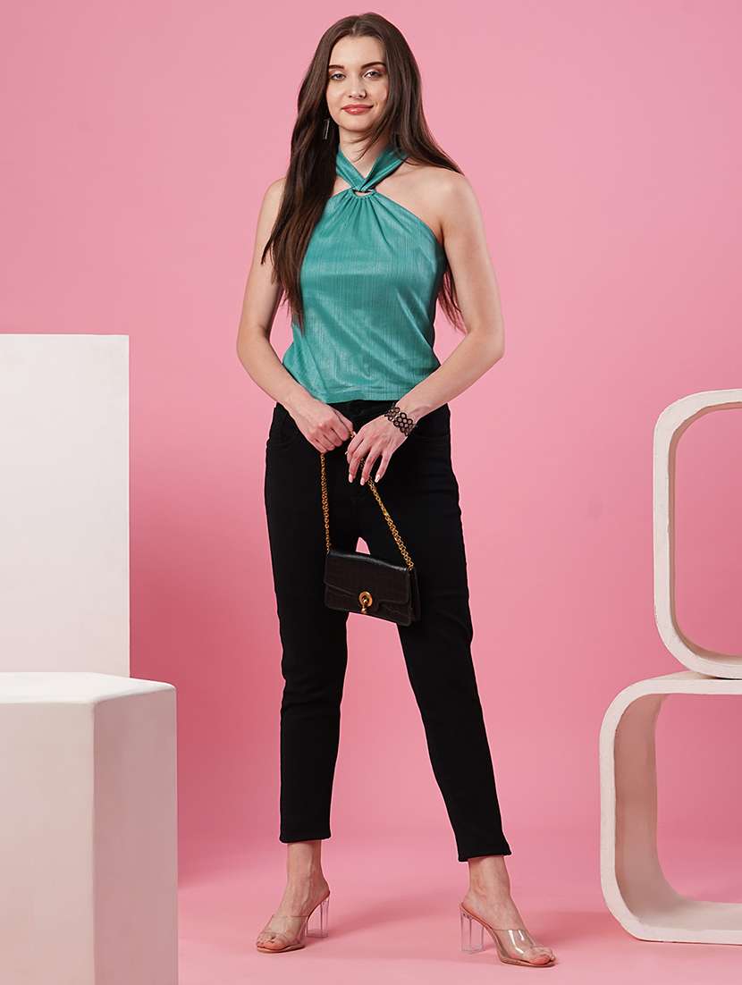 green self design detailed top - 20969810 -  Standard Image - 3