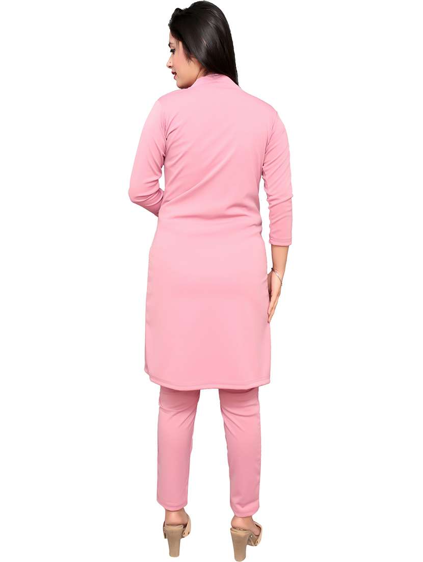 women top and trouser co-ord set with long jacket - 20969843 - Standard Image - 3