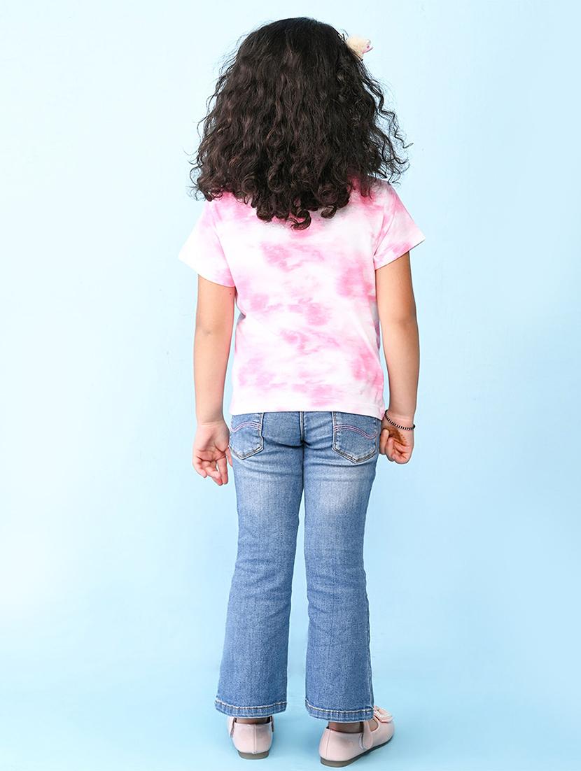 girls pink printed detailed tee - 20969849 - Standard Image - 3
