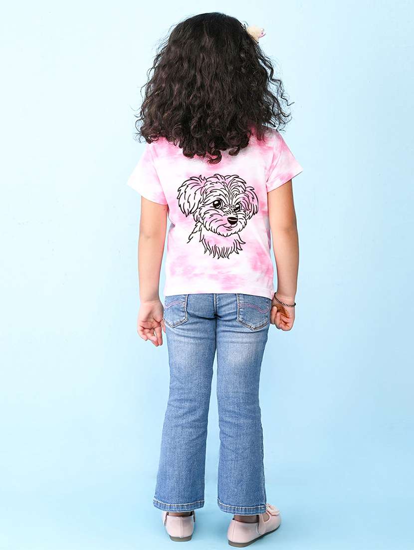girls pink printed detailed tee - 20969885 -  Standard Image - 3