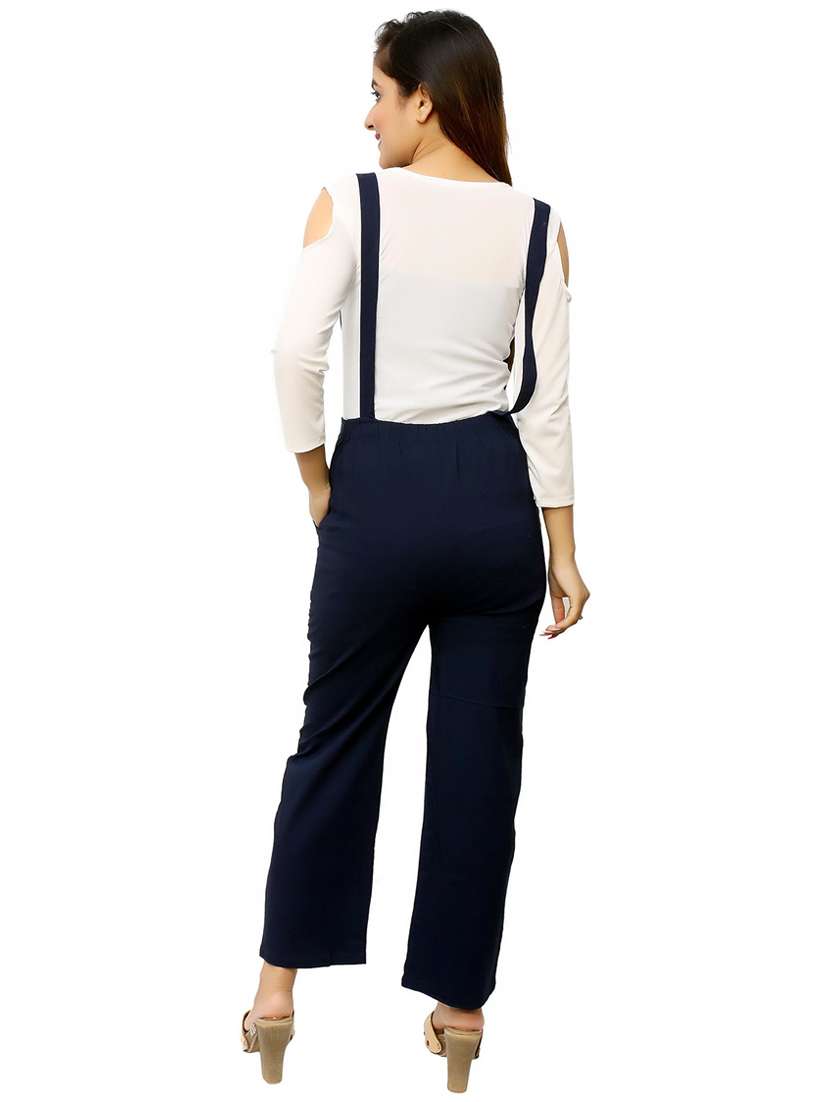 girls solid color dungaree twin set - 20969983 - Standard Image - 3