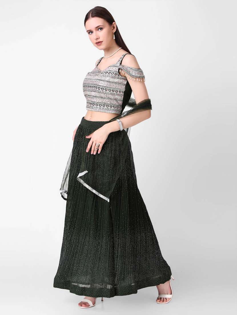 women flared stitched lehnga - 20970030 - Zoom Image - 0