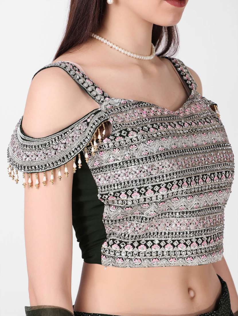 women flared stitched lehnga - 20970030 - Standard Image - 3