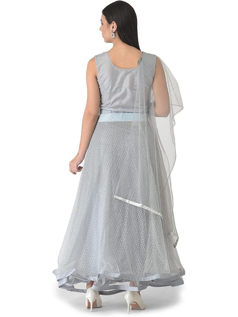 women flared stitched lehnga - 20970034 - Standard Image - 3