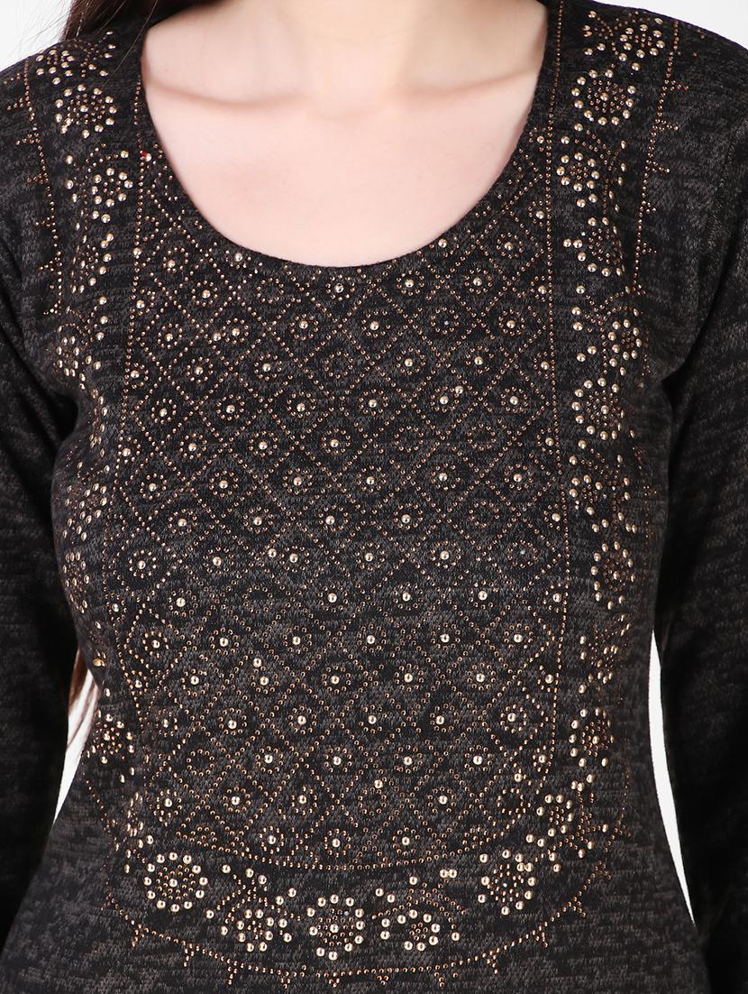 black swarovski detailed woollen suit set - 20970056 - Standard Image - 3