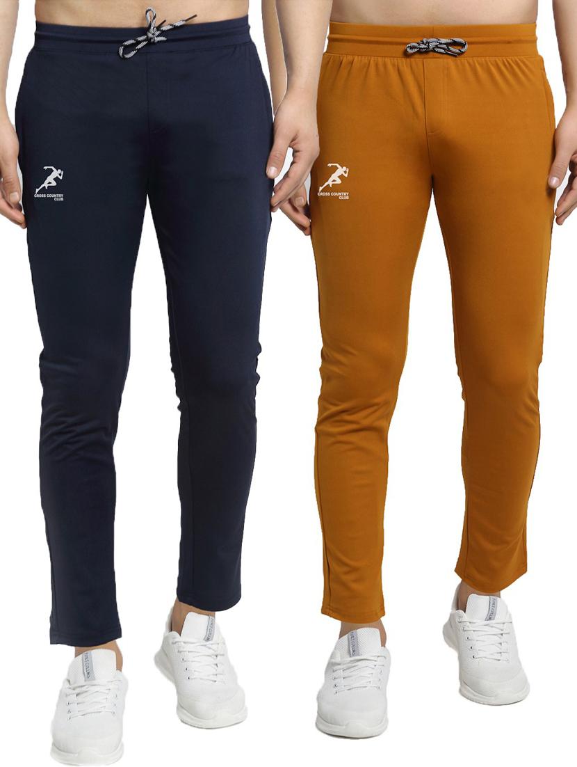 pack of 2 solid ankle length track pants - 20970163 -  Zoom Image - 0