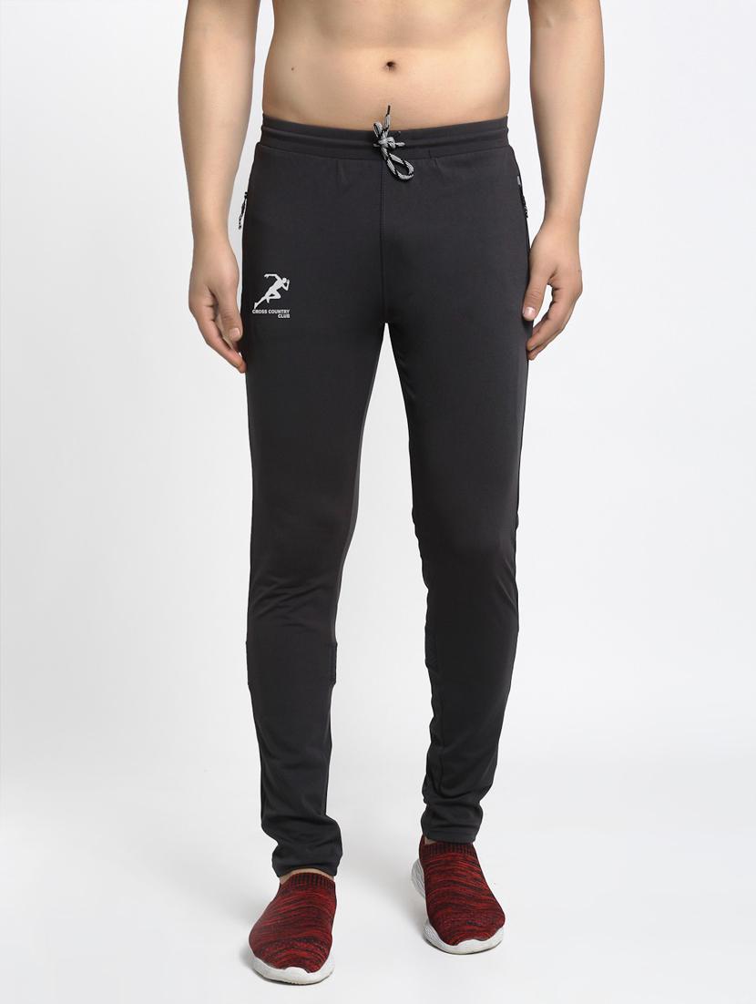 men solid full length track pant - 20970181 -  Zoom Image - 0